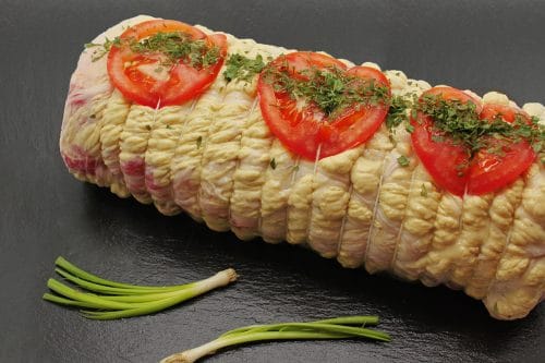 Rôti de porc aux épices et aux oignons
