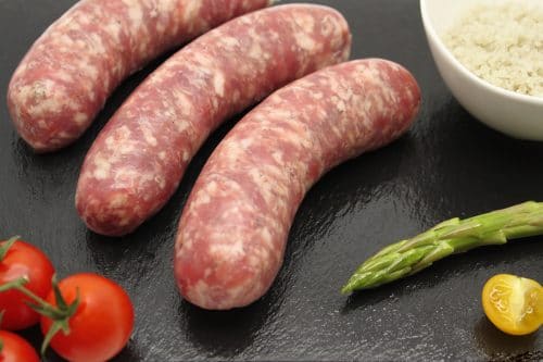 Saucisses de porc et haricots